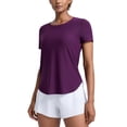 thumbnail image 1 of Remera CRZ YOGA Cloudweight Ligera Deportiva Ciruela XL, 1 of 7