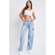 YMI Jeans Women's Straight Cargo Jeans