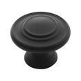 thumbnail image 1 of Amerock BP1586FB Inspirations Round Knob - Flat Black, 1 of 2