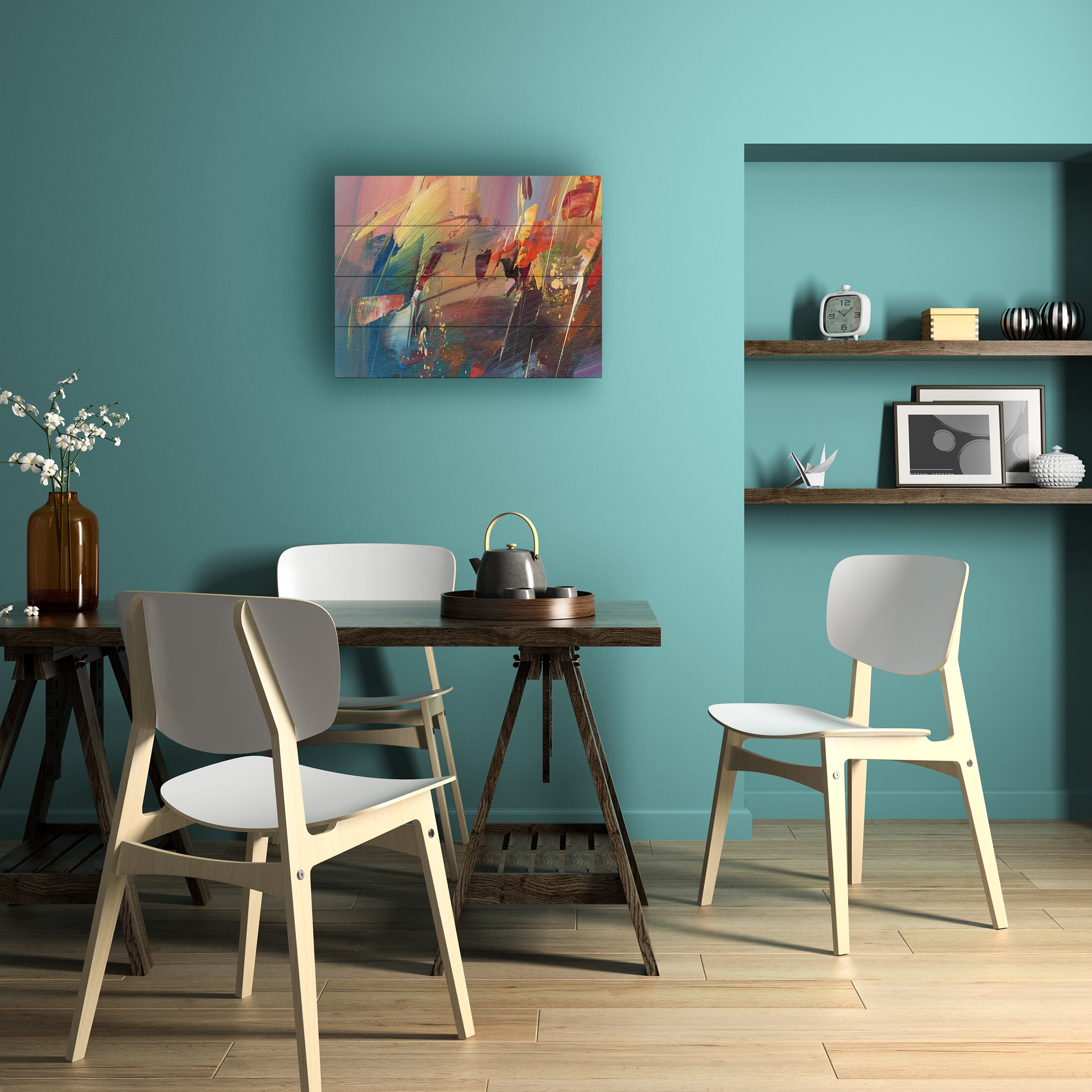 Trademark Fine Art 'Garden' Wooden Wall Art Art by Ricardo Tapia