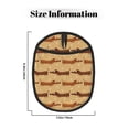 thumbnail image 3 of Dachshund Dog Puppy No.1049 Pot Holders for Kitchen - Heat Resistant Oven Mitts Hot Pads with Pocket, Non Slip Silicone Pot Holders, Cute Hanging Loop Potholders for Kitchen Baking, 3 of 5