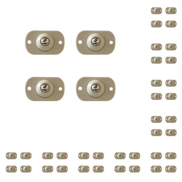 Inteprter Paquete de 4 poleas adhesivas, rueda autoadhesiva Universal de 360 grados, cubo deslizante, rodillo de de bajo ruido, rueda para Type1 NO1 Inteprter CBP024310