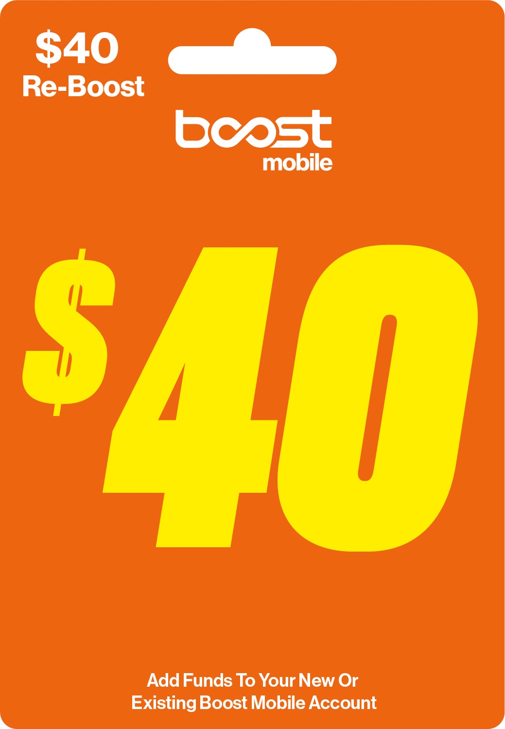 Boost Mobile $40 Direct Top Up