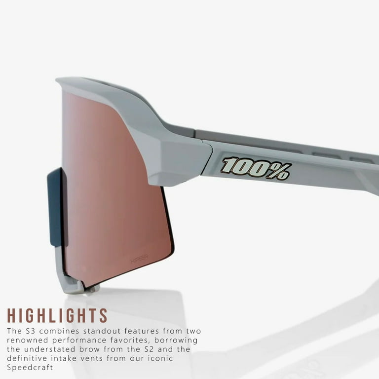 100 Percent S3 Soft Tact Stone Gray HiPER Crimson Silver 100 Percent S3 Soft Tact Stone Gray HiPER Crimson Silver