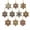 E, variant on JHyouerji DIY Christmas Ornaments 10 Pcs,Snowflake Shape PearlArt Craft Kit with Acrylic Base and Rope for Xmas Tree Holiday Home Decor