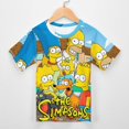 thumbnail image 3 of Simpsons Kid Shirts Unisex Casual Tops 3D Print Graphic Tees Short Sleeve T Shirts for Boys Girls 140CM, 3 of 8