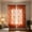 Orange OR, variant on Naittoop Orange Floral Lace Curtain 63*55in Embroidered Light Filtering Drape Rod Pocket Door Curtain Panel Semi Sheer Design Decor for Living Room Bedroom Balcony Home Interior