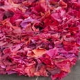 thumbnail image 6 of SAFAVIEH Rio Cassandra Confetti Polyester Shag Area Rug, Fuchsia/Multi, 2'6" x 4', 6 of 7