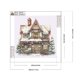 thumbnail image 2 of Pintura de diamante 5D DIY Taladro parcial con forma especial Casa de nieve de Navidad 30x30cm, 2 of 9