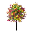 thumbnail image 3 of Multi Color Artificial Wildflower Picks, Anti UV Outdoor Floral Plants, Built-In Ground Stake Ornament, Long Lasting Yard Accessory, Rustic Garden Landscape Decoration, Balcony Greenery Ornament,Z1#C, 3 of 5