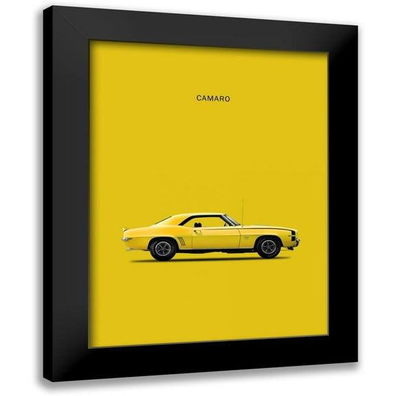 Rogan, Mark 12x14 Black Modern Framed Museum Art Print Titled - Chev Camaro 1969