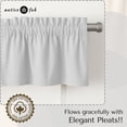 thumbnail image 3 of Native Fab Set of 2 Valance Curtains for Windows 54"x18" for Living Room Bedroom Kitchen Windows Bathroom, Farmhouse Vintage Curtain Valances Rod Pocket - White, 3 of 7