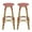 Red/White/Bamboo Finish, variant on Wilbur Aluminum and Wicker Outdoor 29.5 Inch Barstools, Set of 2, Red, White, and Bamboo Finish