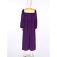 thumbnail image 4 of TiaoBug Robe de Choeur pour Femmes et Hommes, Unisexe, Manches Longues, Color Block, Halloween, Cosplay, Violet G, 4 of 7