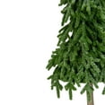 thumbnail image 2 of Northlight Downswept Iced Artificial Christmas Tree Wood Base - 29.5" - Unlit, 2 of 3