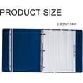 thumbnail image 3 of 100 Pack 3 Hole Punched Magazine Holders, Magazine Organizer, 3 Ring Plastic Binder Insert Strips for File Book Paper Magazine Collector, Translucent White, 3 of 8