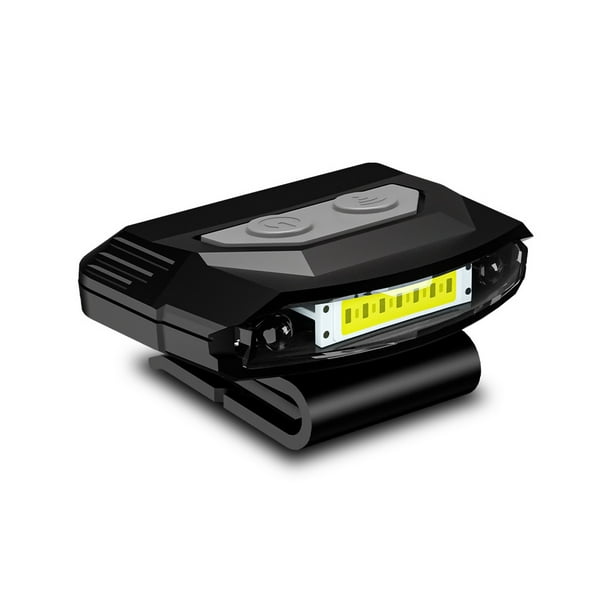 Wosthever Sombrero Clip lámpara pesca nocturna faro recargable Shake mano faro impermeable ajustable tapa de emergencia luz de trabajo Iluminación y accesorios Negro