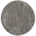 thumbnail image 6 of SAFAVIEH Henley Solid South Beach Polyester Shag Area Rug, Silver, 4' x 6', 6 of 11