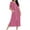 Red, variant on 2025 Fall Winter Women Zip Up Nightgown Short Sleeve Sleepwear Long Lounge Dress Loungewear Pajamas with Pockets