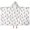 Cow and Heart White Pattern-2, variant on Cow and Heart White Pattern Hooded Bath Towel Wrap for Teens Ages 3 To 12, Soft Lightweight Quick Dry Microfiber Bath Beach Pool, 60"x35"
