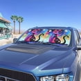thumbnail image 2 of Binienty Hippie Cat Sun Shade for Car Windshield Cute Car Front Window Shades Foldable Automotive Sun Protection Visors Heat Reflector-Keep Your Vehicle Cool, 2 of 7