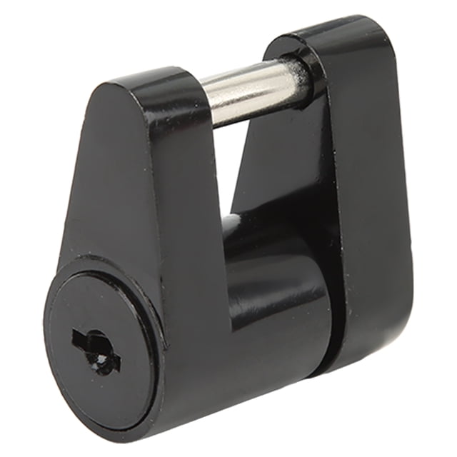 Trailer Lock, Compact High Hardness Black Trailer Hitch Coupler Lock Reliable Zine Alloy 1/4in For Truck For RV