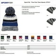 thumbnail image 3 of Sport Tek Adult Unisex Regular Beanie IronGy/Blk/Wht One Size Fits All, 3 of 3