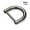 Black, variant on Belt Handle Leather Craft Detachable Shoulder Webbing Buckle Clasp D Ring Buckle Screw D Buckle Open Screw SILVER 16MM