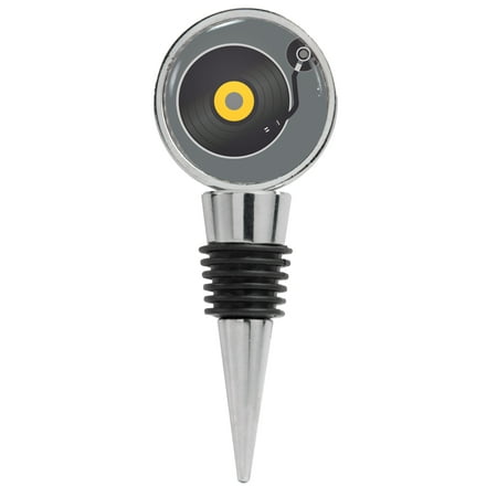 

Vector Illustration of a Music Record on Record Player Wine Stopper