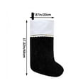 thumbnail image 7 of Christmas Stockings, Classic Holiday Xmas Stocking with Hanging Loop, Gift Bag for Fireplace Mantel, Tree and Family Holiday Decor, 7 of 7