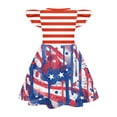 thumbnail image 6 of Grblisyd 4th of July Girls Dresses Size 10-12 Crew Neck Sleeveless American Flag A-Line Dress Independence Day Tank Dress, 6 of 6