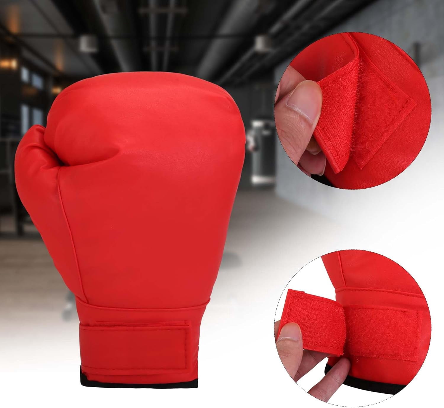 2-Pair Boxing Gloves for Men and Women, Suitable for Beginners and Children, Professional Shockproof Leather Sparring and Training Glove Set