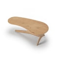 thumbnail image 4 of Camaflexi Mid Century Coffee Table, Solid Pine Wood Living Room Coffee Table, Light Oak, 4 of 7
