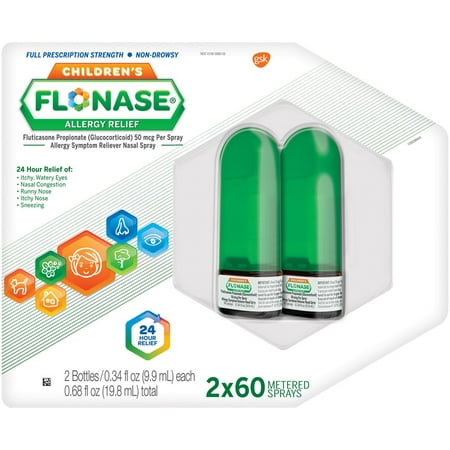 Flonase Children's Allergy Relief Nasal Spray, 60 Sprays, 2