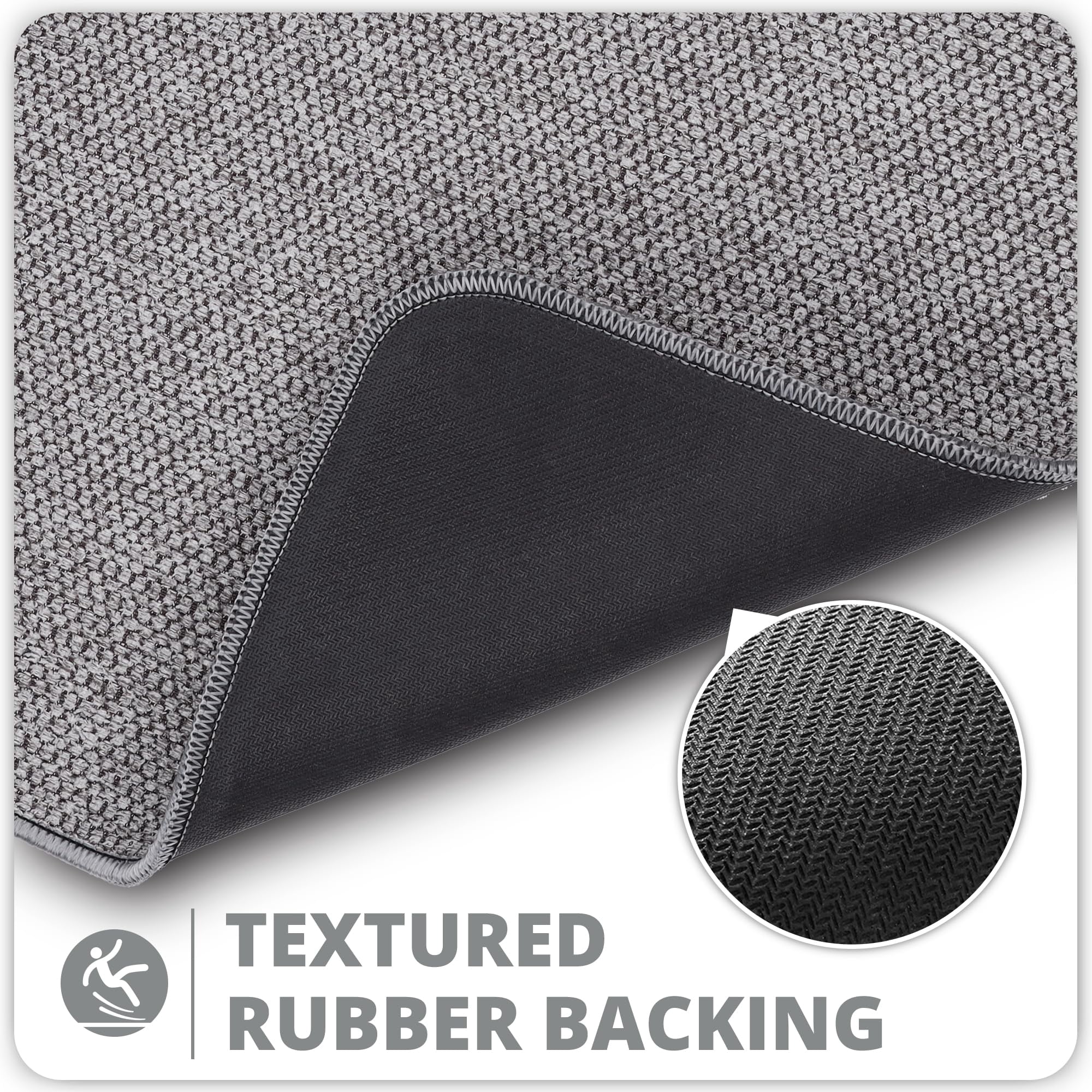 ,Bath Mat,Ultra Thin Bathroom Rugs,Rubber Bath Mats for Bathroom Non Slip Quick Dry Washable Fit Under Door,Absorbent,Bath Rugs Outside Shower,Sink(White,17''x27'')