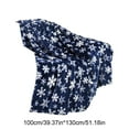 thumbnail image 3 of Uutvery Christmas Snowflake Fleece Throw Blanket Ultra Soft Plush Warm Cozy Lightweight For Sofa Bed Couch Camping Home Decor Holiday Gift 51.2x39.3 Blue, 3 of 6