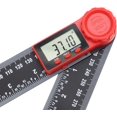 thumbnail image 3 of 8" 200mm Digital Angle Finder, Carbon Fiber 0-360° Electronic Inclinometer Goniometer Angle Protractor Measuring Ruler Tool with LCD Display for Engineering Construction, 3 of 5