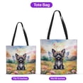 thumbnail image 5 of Welcome Spring Fairy Chinese Crested in Flower Meadow All Over Print 3D Canvas Tote Bag Dog Lover Reusable Handbag - 13002, 5 of 5
