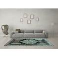 thumbnail image 3 of Ahgly Company Indoor Square Persian Light Blue Traditional Area Rugs, 3' Square, 3 of 4