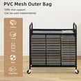 thumbnail image 4 of Canasto para ropa STORAGE MANIAC de 120 L, 3 compartimentos, con ruedas, 4 of 8