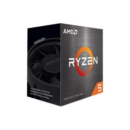 AMD Ryzen 5 5600 3.5 GHz 6-Core AM4 Processor with Wraith Stealth Cooler - 100-100000927BOX