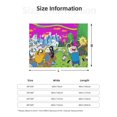 thumbnail image 5 of Adventure Time Flannel Blanket Cozy Ultra-Soft Micro Throw Blanket For Bed Sofa Couch Car Office Camping Travel All Season Fleece Blanket 60"x50", 5 of 8