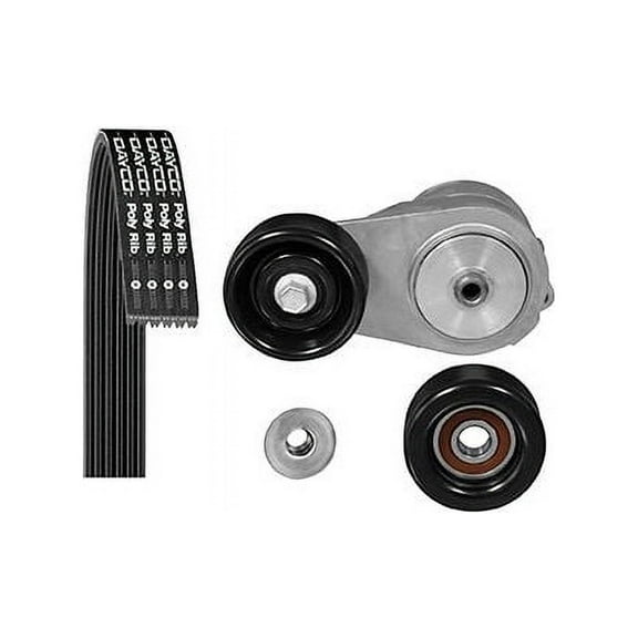 Main Drive Serpentine Belt Drive Component Kit - Compatible with 2005 - 2012 Acura RL 2006 2007 2008 2009 2010 2011