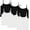 3 White, 3 Black, variant on Pink Angel Girls Camisole 6-Pack with Adjustable Straps - Comfortable, Stylish, Perfect Cami for Everyday Wear
