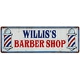 thumbnail image 1 of WILLIS'S Barber Shop Hair Salon Metal Sign Retro 6x18 106180031496, 1 of 1