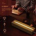 thumbnail image 1 of ELAYARD Khaki LED Light Display Stand Synthetic Material Rectangular Shape Simple Style 1Pcs, 1 of 8