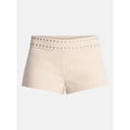 thumbnail image 5 of No Boundaries Studded Micro Shorts, 1.5'' Inseam, Women's Sizes XXS-XXL, 5 of 5