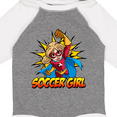 thumbnail image 4 of Inktastic Soccer Girl Superhero Girls Long Sleeve Baby Bodysuit, 4 of 5