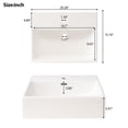 thumbnail image 7 of 20-Inch Bathroom Vanity with Sink, Freestanding Single Basin Vanity Set with One Drawers and Ample Storage, Wooden Bathroom Cabinet with Ceramic Basin for Small Bathroom, 7 of 7