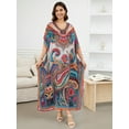 thumbnail image 5 of CFCSRP Women Kaftan Dresses Plus Size Moo Moo for WomenCover ups Summer Dress Maxi Long Caftan Swimsuit Bathing Suit Cover Up, 5 of 6